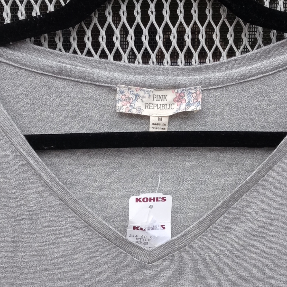 Pink Republic Grey T-Shirt Size M - Picture 3 of 4